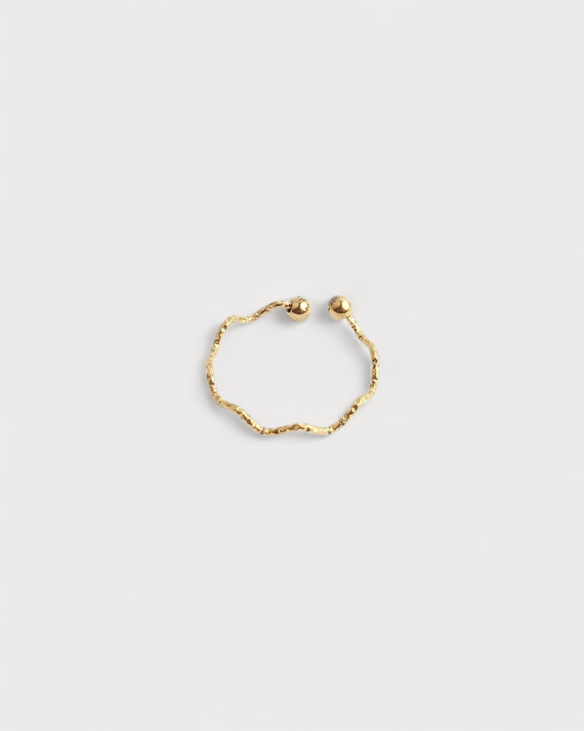 Thin Wave - Ring - Edelstahl - verstellbar