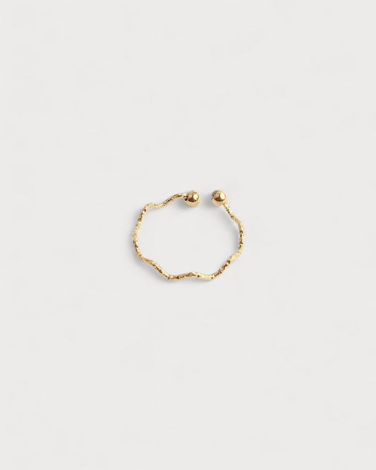 Thin Wave - Ring - Edelstahl - verstellbar