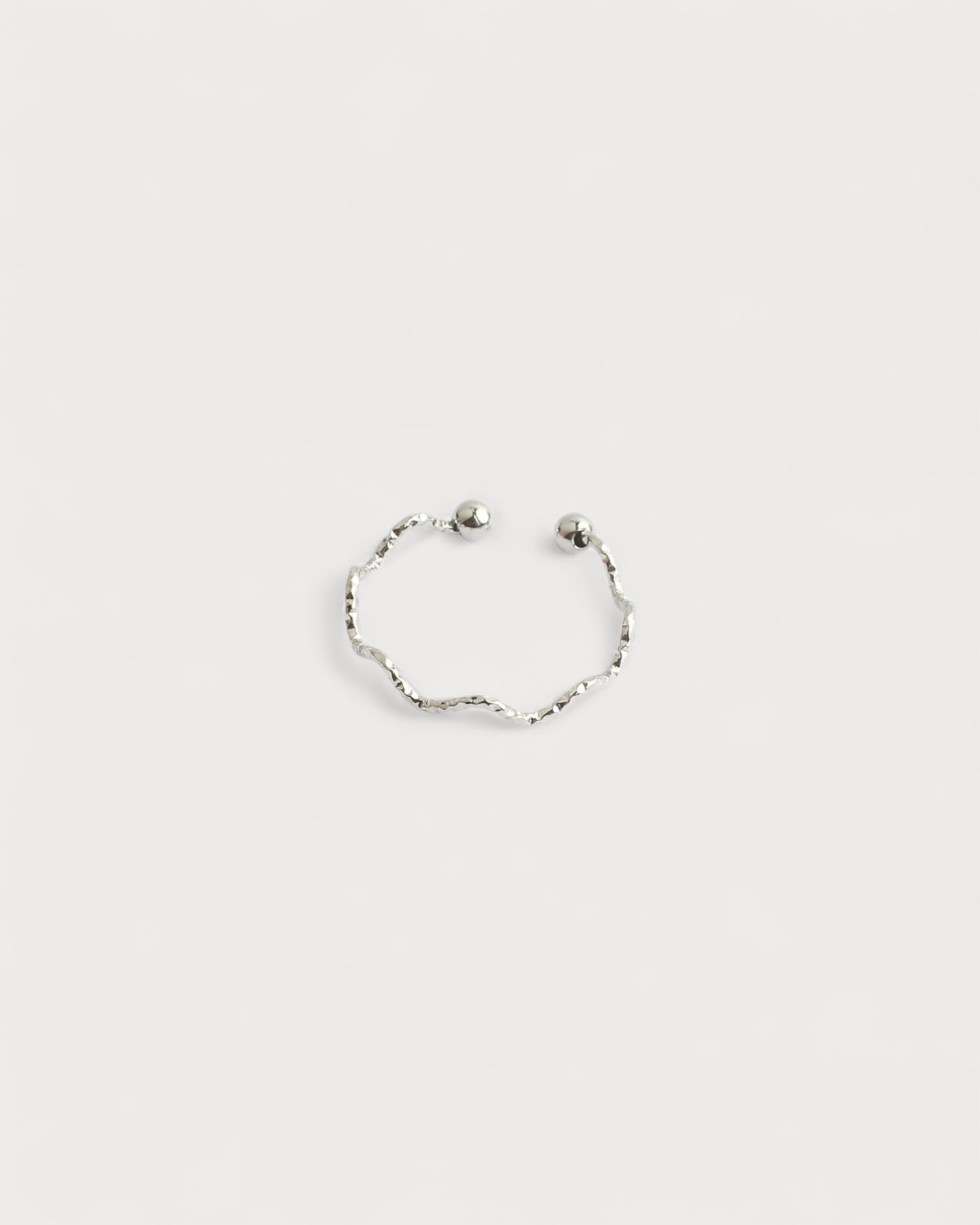 Thin Wave - Ring - Edelstahl - verstellbar