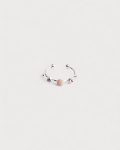Victoria - Ring – Edelstahl – Naturstein – Verstellbar
