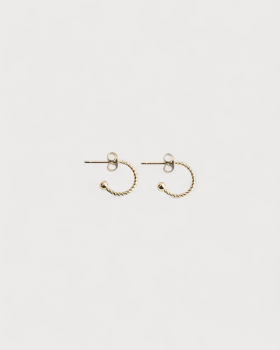 Small Twisted Hoops - Ohrringe - Edelstahl