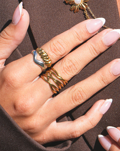 Lindsay - Ring - Edelstahl - Einstellbar