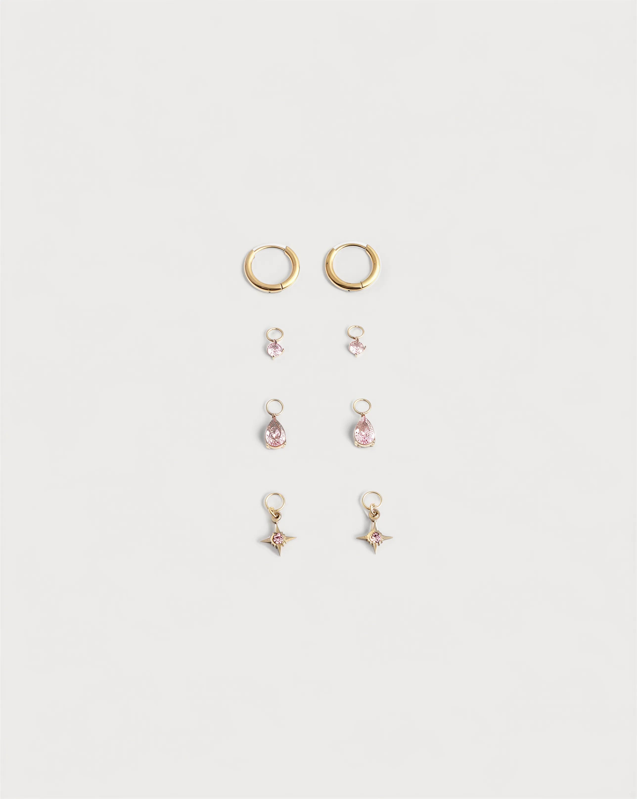 Birthstonebox Ohrringe – Set – Edelstahl