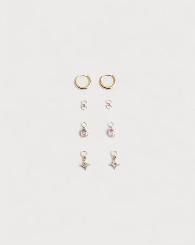 Birthstonebox Ohrringe – Set – Edelstahl